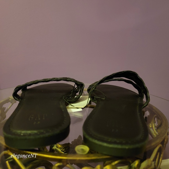 Gap Braided Double Strap Black Slide Sandals Sz: 9.5 NWT - Picture 7 of 8